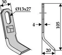 Y-Messer 105x30mm